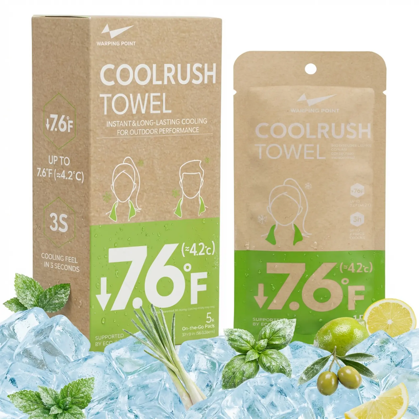 3-Second Reusable Cooling Towel