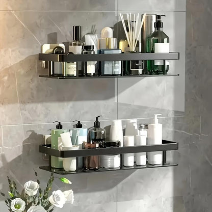 No-Drill Bathroom Shelves, Shower Organizer for Shampoo & Soap