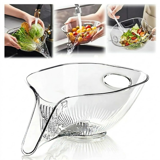 Drain Basket with Jumpstart Sale Spout, Kitchen Sink Strainer Drainage Basket Funnel for Food, Kitchen Supplies & Accessories Gadgets for Washing Vegetables & Fruits