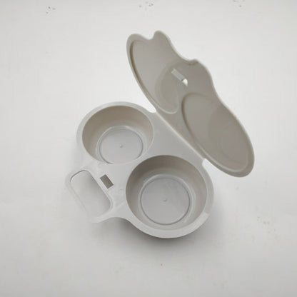 🥚Microwave Egg Poacher🥚 –🍳Dual‑cavity, non‑stick & easy clean. Healthier than frying