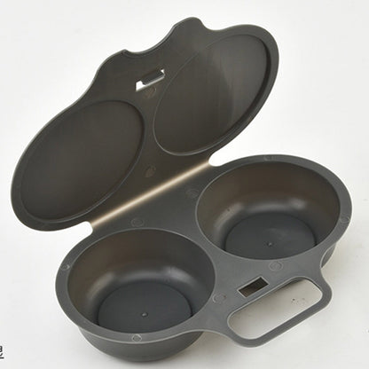 🥚Microwave Egg Poacher🥚 –🍳Dual‑cavity, non‑stick & easy clean. Healthier than frying