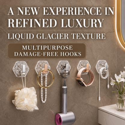 Crystal Damage-Free Adhesive Hooks