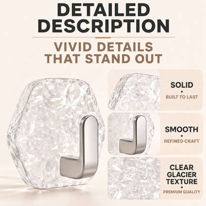 Crystal Damage-Free Adhesive Hooks