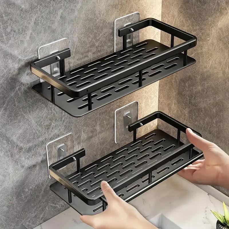 No-Drill Bathroom Shelves, Shower Organizer for Shampoo & Soap