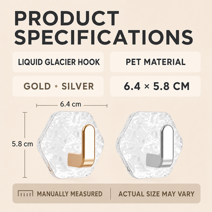 Crystal Damage-Free Adhesive Hooks