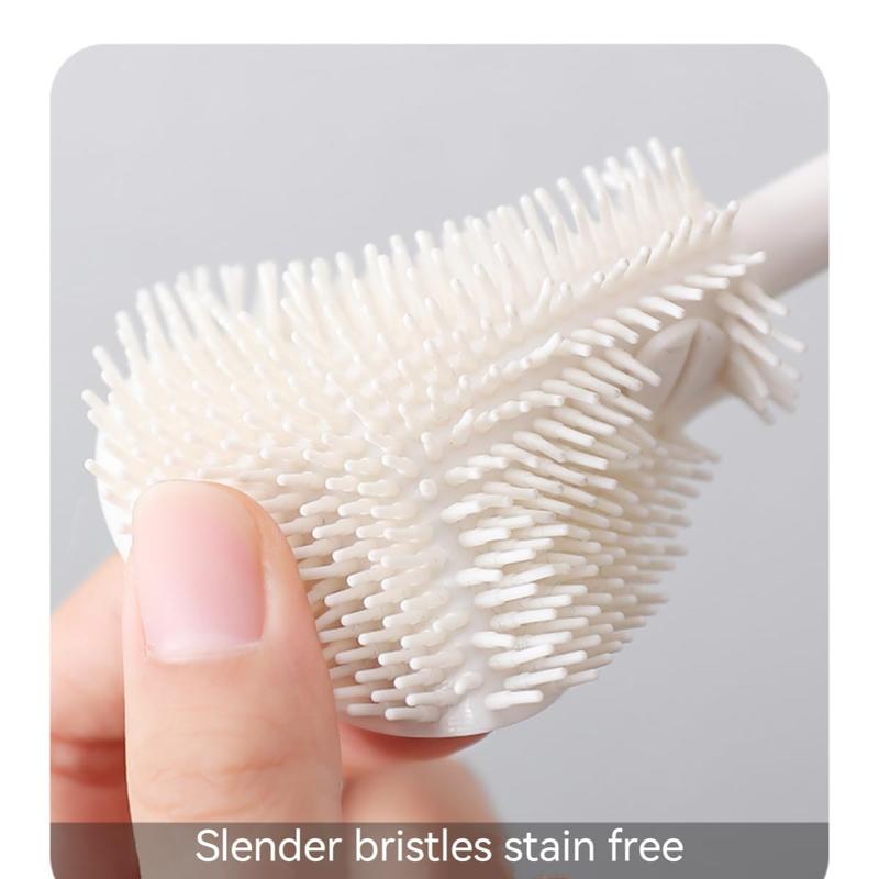 Buy one get one free 360° Silicone Bottle Cleaning Brush with Long Handle – Soft Bristle Cup Cleaner for Baby Bottles, Sports Bottles, Hydro Flasks, Lids, Teapots, Bowls & Narrow Containers Bottlewasher