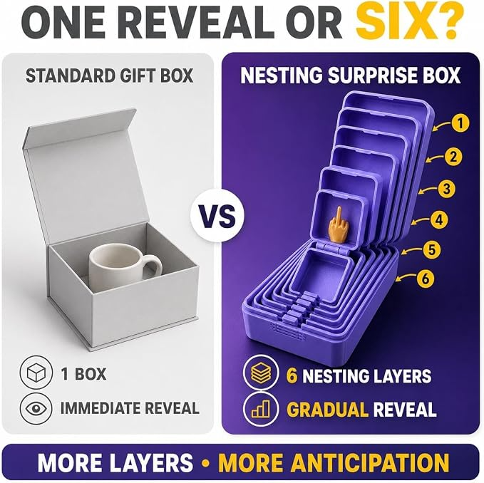 Six-Layer Nesting Surprise Gift Box
