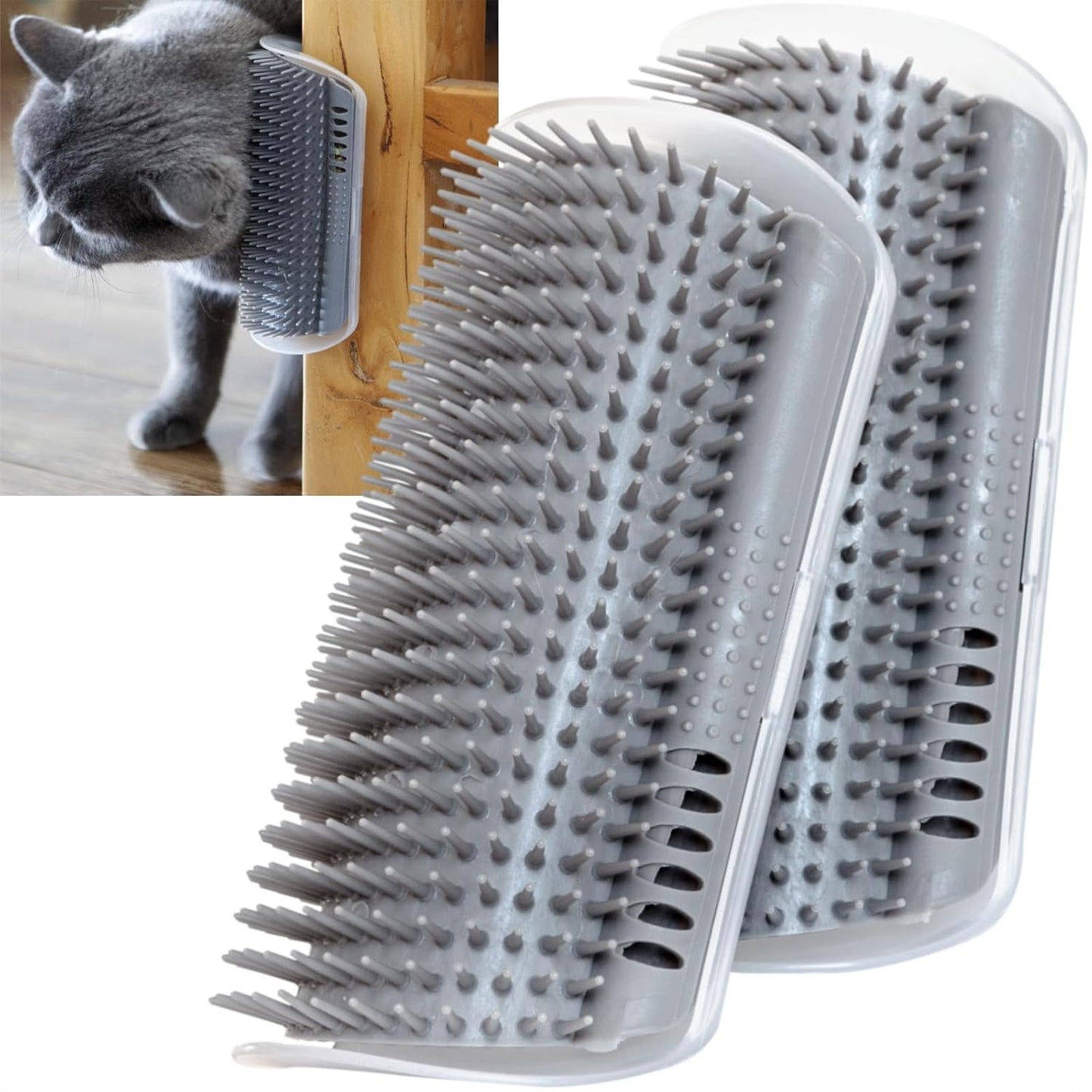 MCOIKY® 3.0 Soft Touch Cat Self Groomer & Wall Corner Massager
