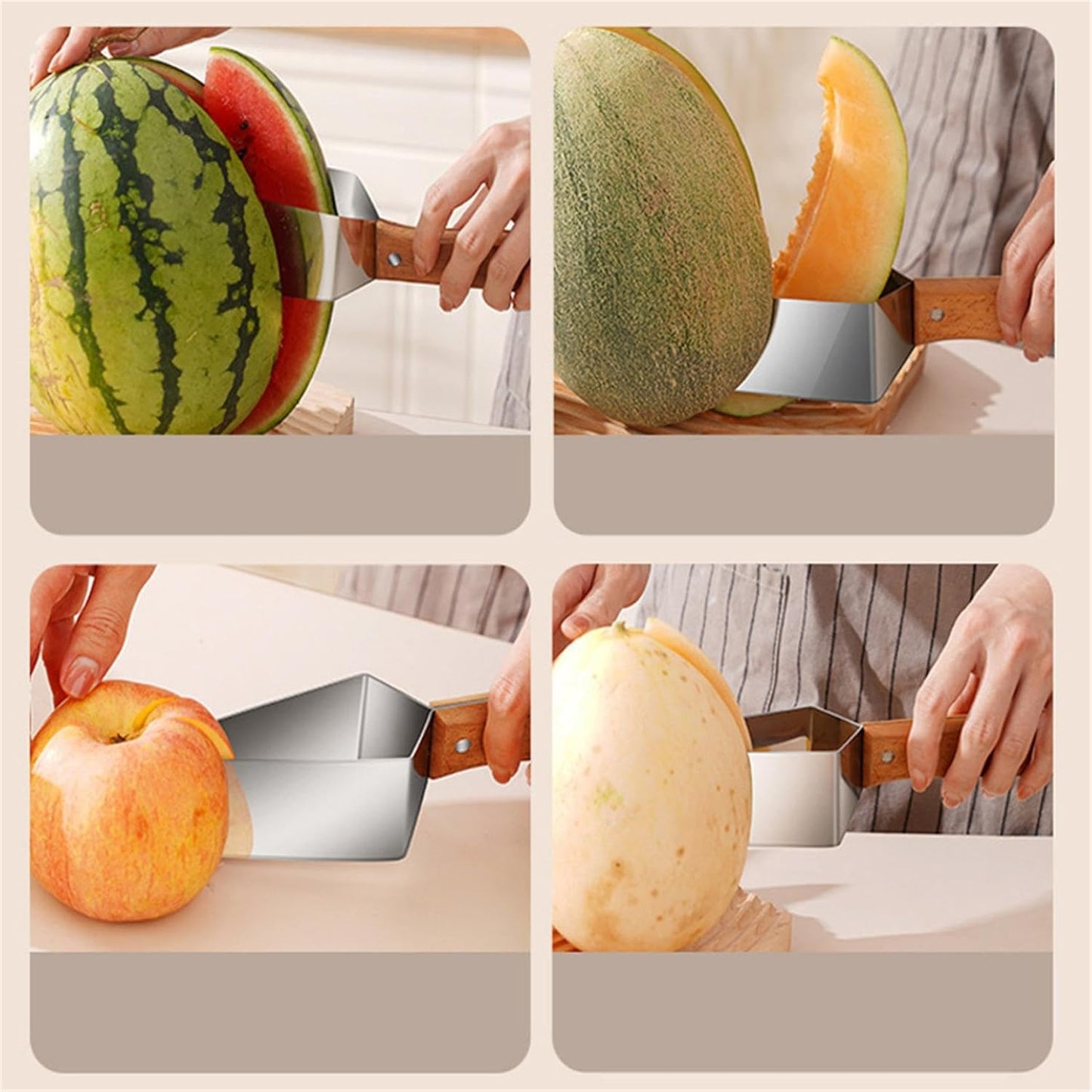Triangle Watermelon Cutter Large Piece Watermelon Slicer Stainless Steel Summer