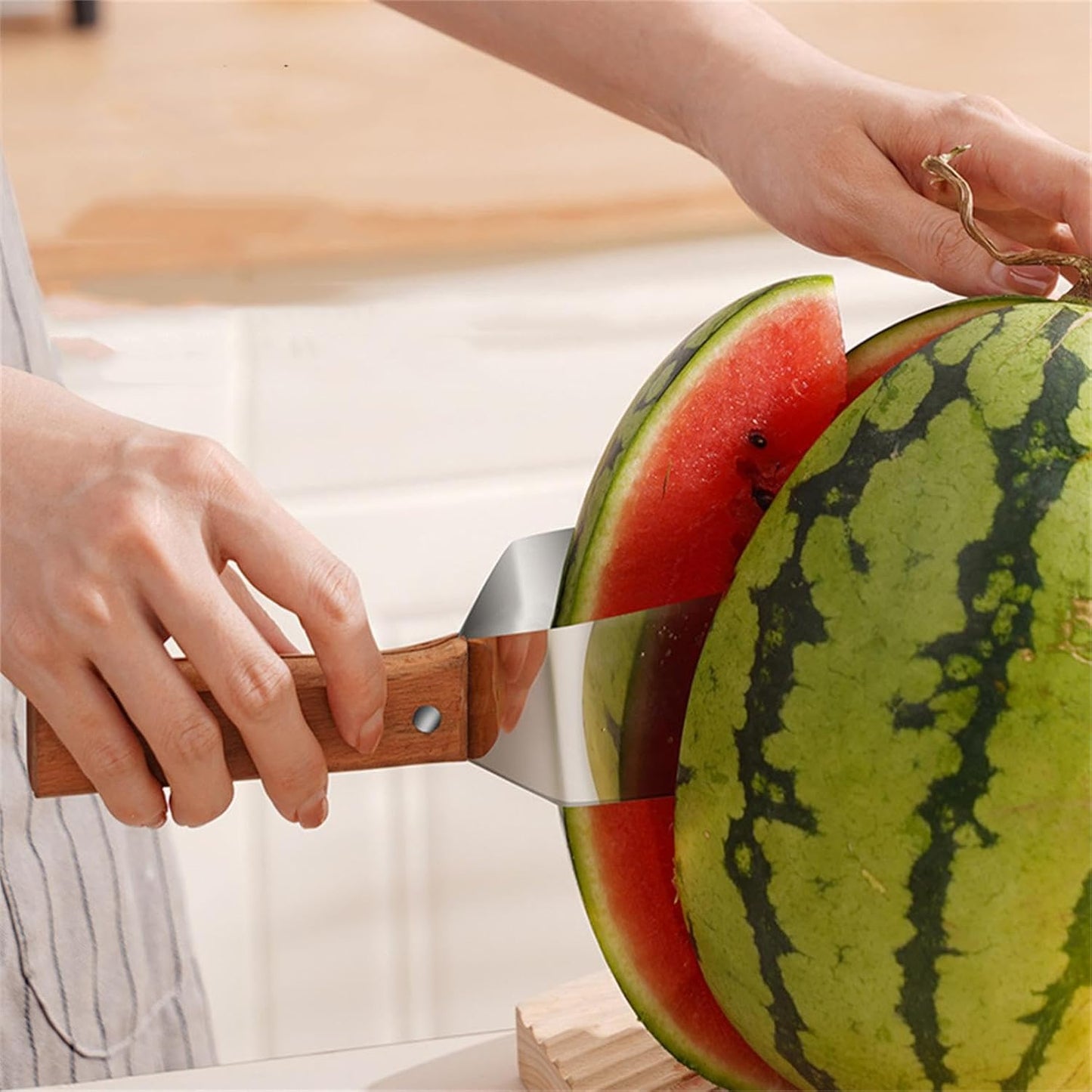 Triangle Watermelon Cutter Large Piece Watermelon Slicer Stainless Steel Summer