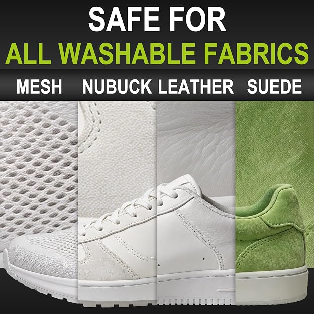 Sneaker Cleaning Kit Premium Foam Shoe Cleaner for White Shoes, PU & Synthetic Leather, Canvas, Mesh & Rubber Gentle, Non-Bleach Formula with Brush, Microfiber Towel & Cleaning Wipe 100ml