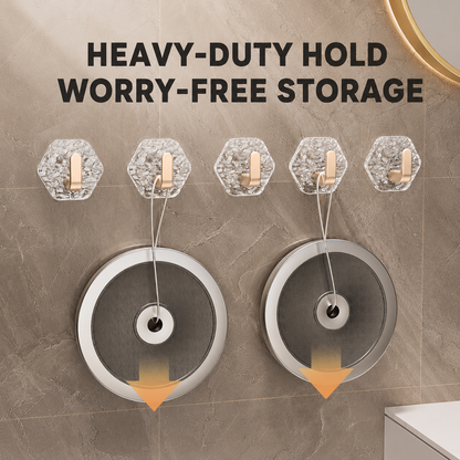Crystal Damage-Free Adhesive Hooks