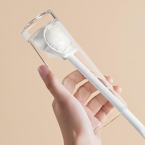 Buy one get one free 360° Silicone Bottle Cleaning Brush with Long Handle – Soft Bristle Cup Cleaner for Baby Bottles, Sports Bottles, Hydro Flasks, Lids, Teapots, Bowls & Narrow Containers Bottlewasher