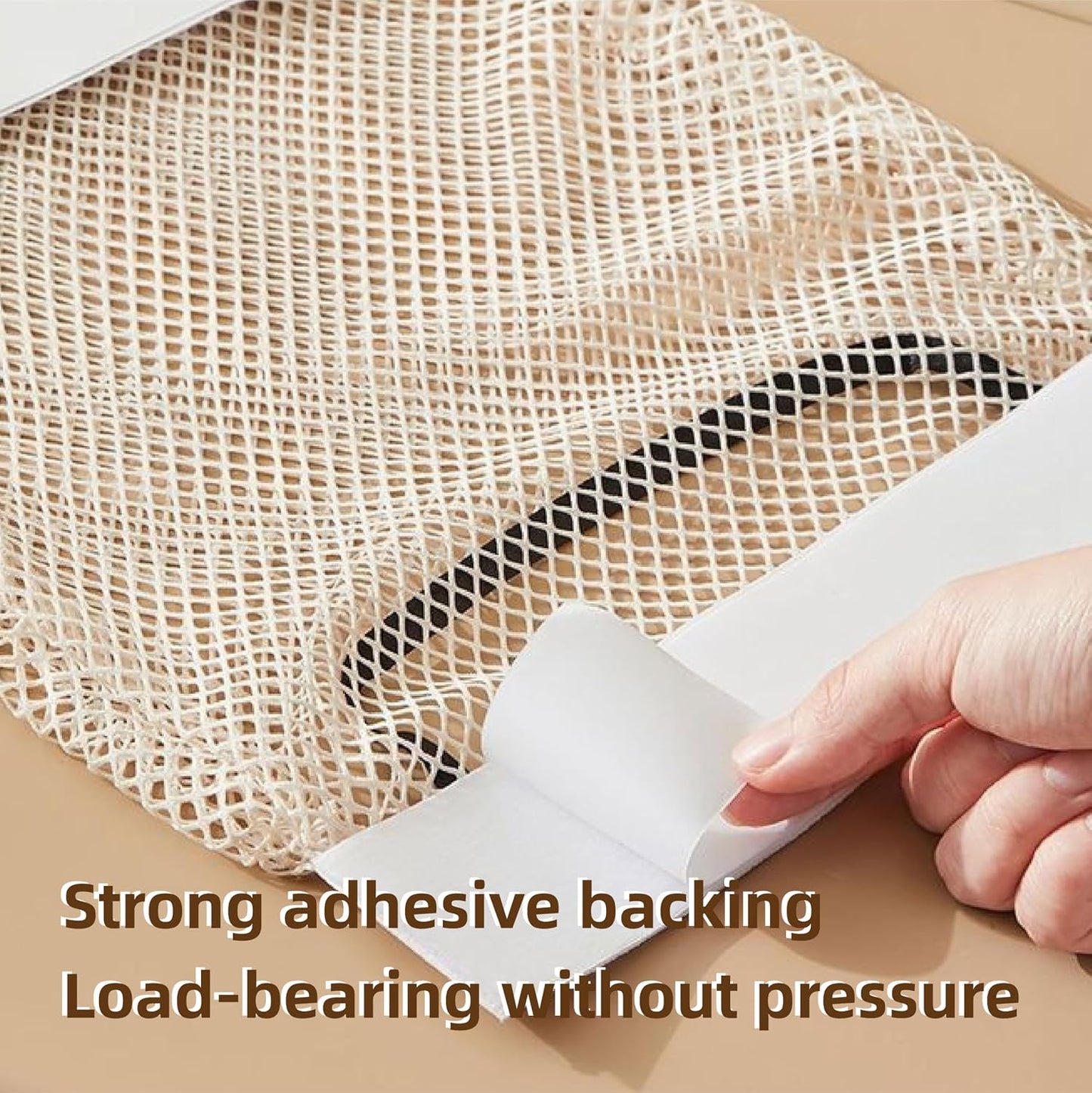 Grocery Garbage Bag Holder Trash Bag Dispenser Sticky Wall Mounted Mesh Convenient Storage for Home Kitchen Shopping Garbage Bags Reusable Product Tote Bags,Reusable Hanging Organizer for Socks, Underwear & Closet Sundries