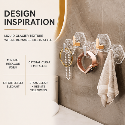 Crystal Damage-Free Adhesive Hooks