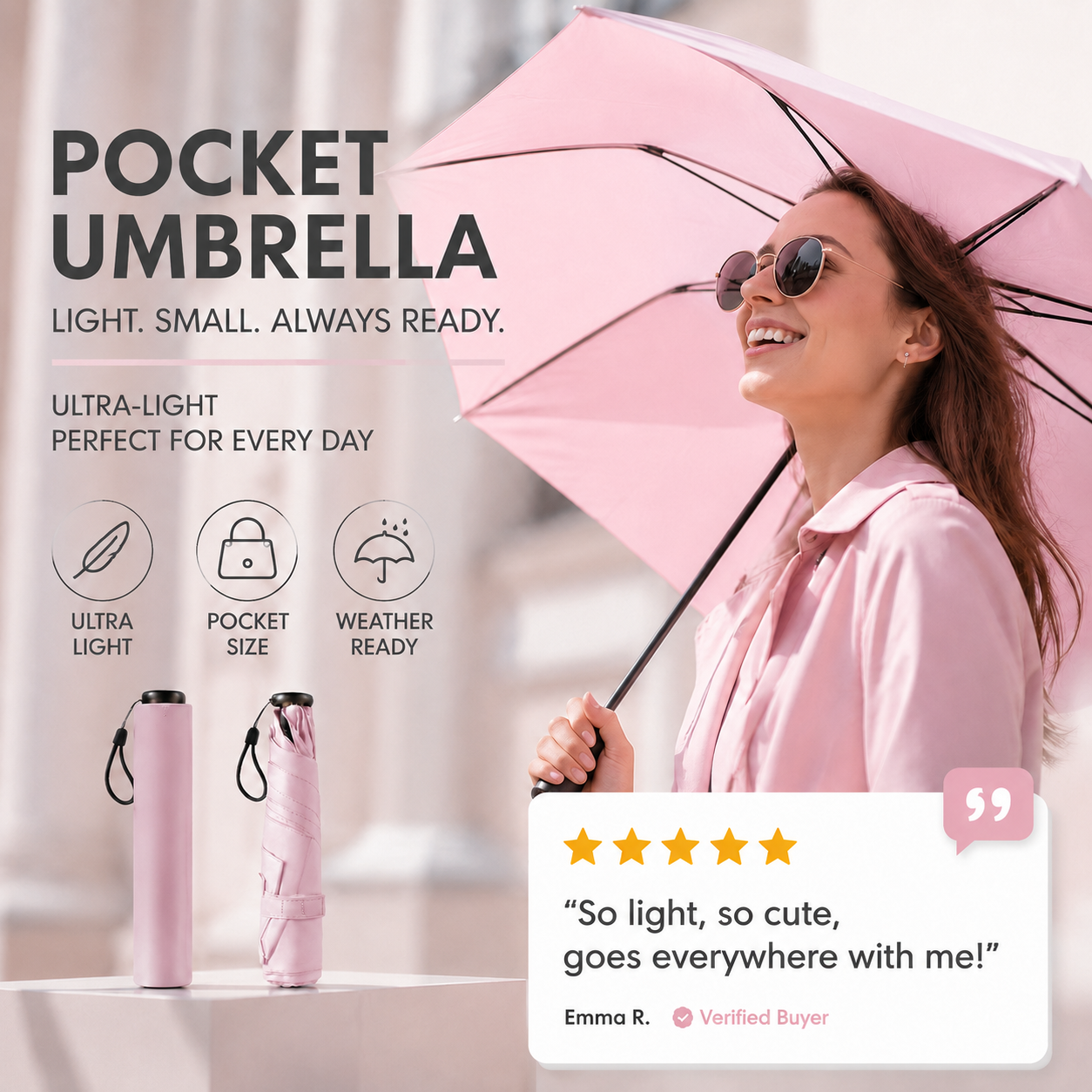 🏆 Last Day Special Price $24.99! 🔥Ultra-Lightweight Compact All-Weather Umbrella