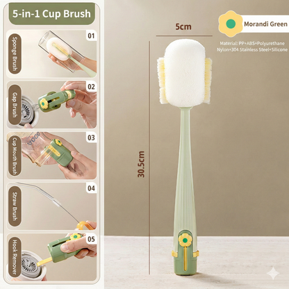 5-in-1 Bottle & Straw Cleaning Brush