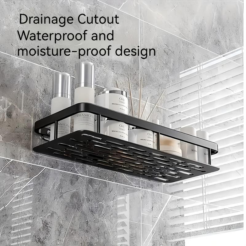 No-Drill Bathroom Shelves, Shower Organizer for Shampoo & Soap