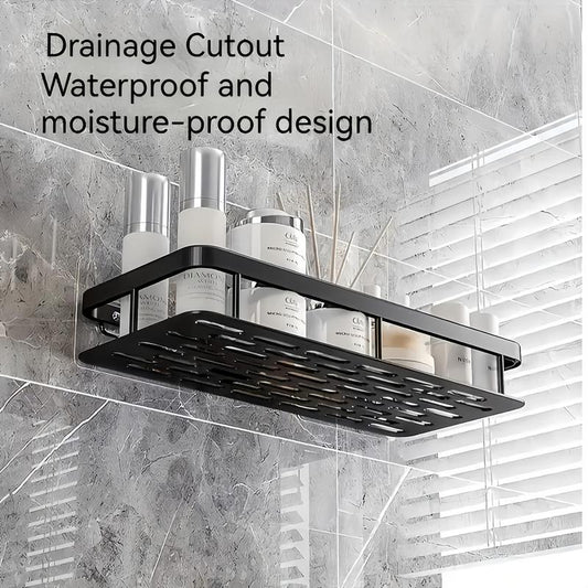 No-Drill Bathroom Shelves, Shower Organizer for Shampoo & Soap