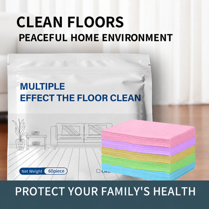 60-Pieces Multi-Effect Floor Cleaning Sheets