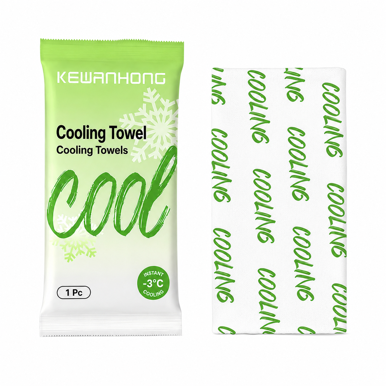 Cooling Body Wipes, Individually Wrapped Body Cooling Wipes for Gym, Hot Weather, Travel & Camping, Extra Thick Oversized No-Rinse Shower Wipes, Mint Chill Scent