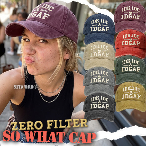 Sfrcord® Zero‑Filter So What Cap💫